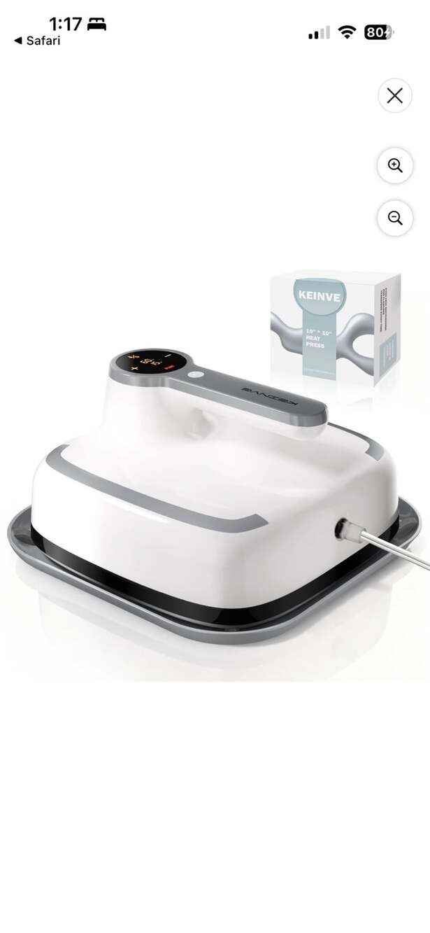 Keinve 10"x10" Heat Press Machine